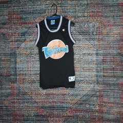 Vintage Champion mens black blue orange Bill Murray Space Jam jersey M