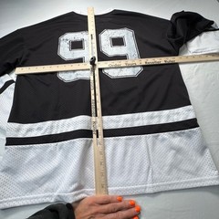Broken Threads Mens Hockey Jersey Black White 99 Graphic Mesh Large BT-2505026