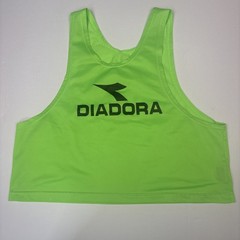 Diadora Adult OS Tank Top Jersey Mesh Bright Fluorescent Green Soccer Futbol