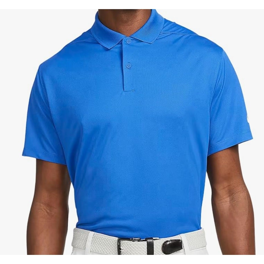 Nike Mens Dry Victory Solid Polo Golf Shirt Game Royal/White, XX-Large)