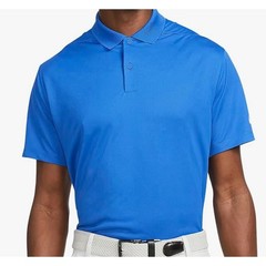 Nike Mens Dry Victory Solid Polo Golf Shirt Game Royal/White, XX-Large)