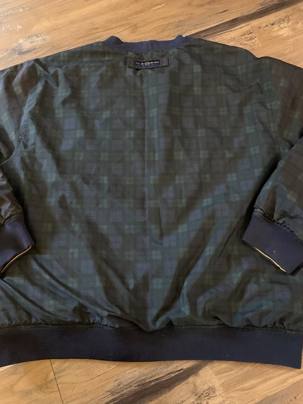 Vintage Tommy Hilfiger Golf Reversible Windbreaker Pullover Top Sz L Large Plaid gallery