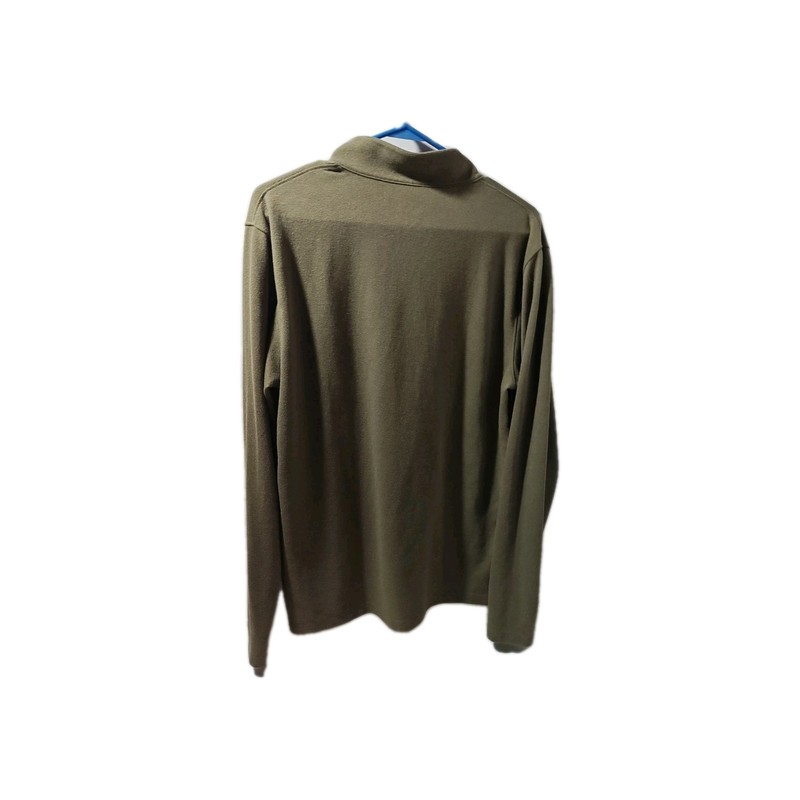 Nike Pullover Mens M Olive Green Quarter Zip Breathe Dri-Fit Standard Fit Train gallery