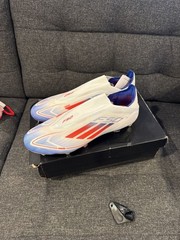 adidas F50 Elite Laceless SG Soft Ground Soccer Cleats White/ Red/ Blue – 11.5M