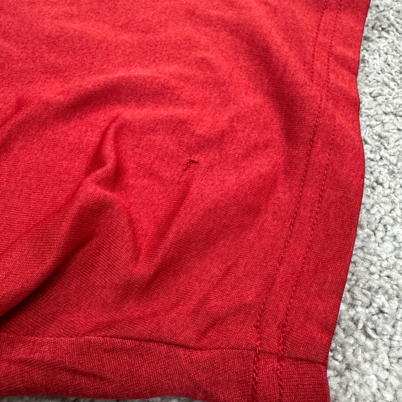 Nike Fit Vintage Y2K Active Training Basic T-Shirt Mens Large Red Crew Neck Tee gallery