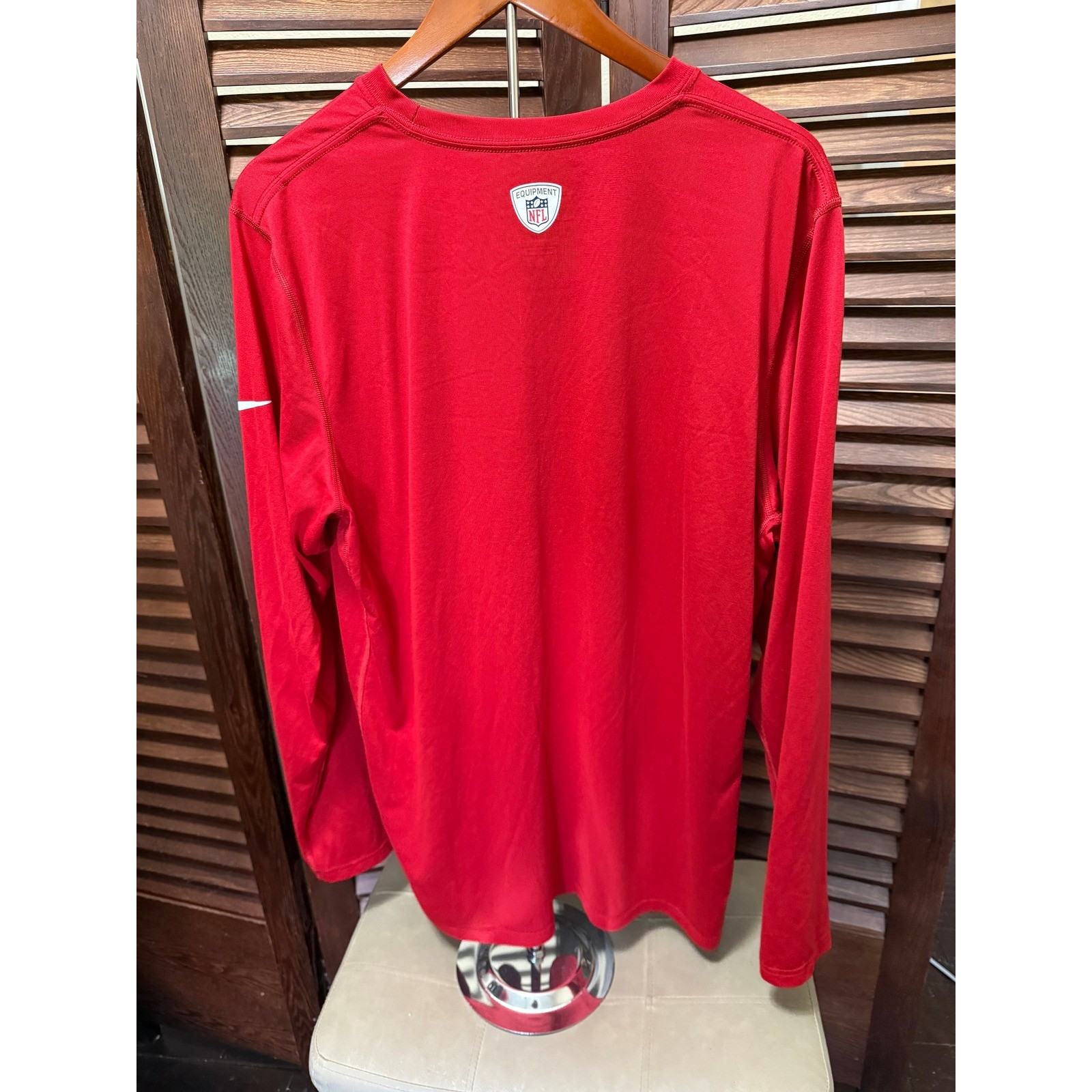 Nike New York Giants NFL Training Dri-FIT Long Sleeve Shirt Mens XL Red gallery