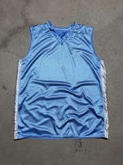 Vintage Y2K Nike Reversible Basketball Jersey Tank Top 23.5×30.5 Blue Dazzle