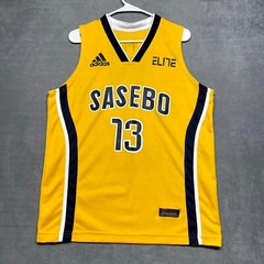 Adidas Elite Basketball Jersey Men M Yellow Sasebo #13 Cassi #13 V-Neck Pullover