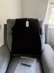 Coofandy Men’s Black Tank Top Muscle Shirt, Size M Cotton Poly Blend NWT
