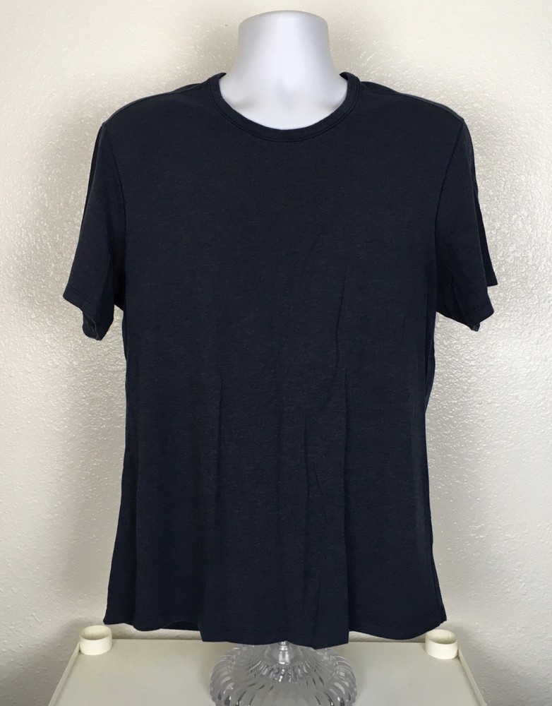 Lululemon Men’s Size L Basic Athletic Casual Navy Blue T Shirt ~ A14