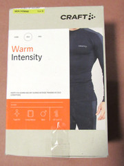 Craft Men’s ADV Warm Intensity Long Sleeve Shirt Size S Black Baselayer NEW