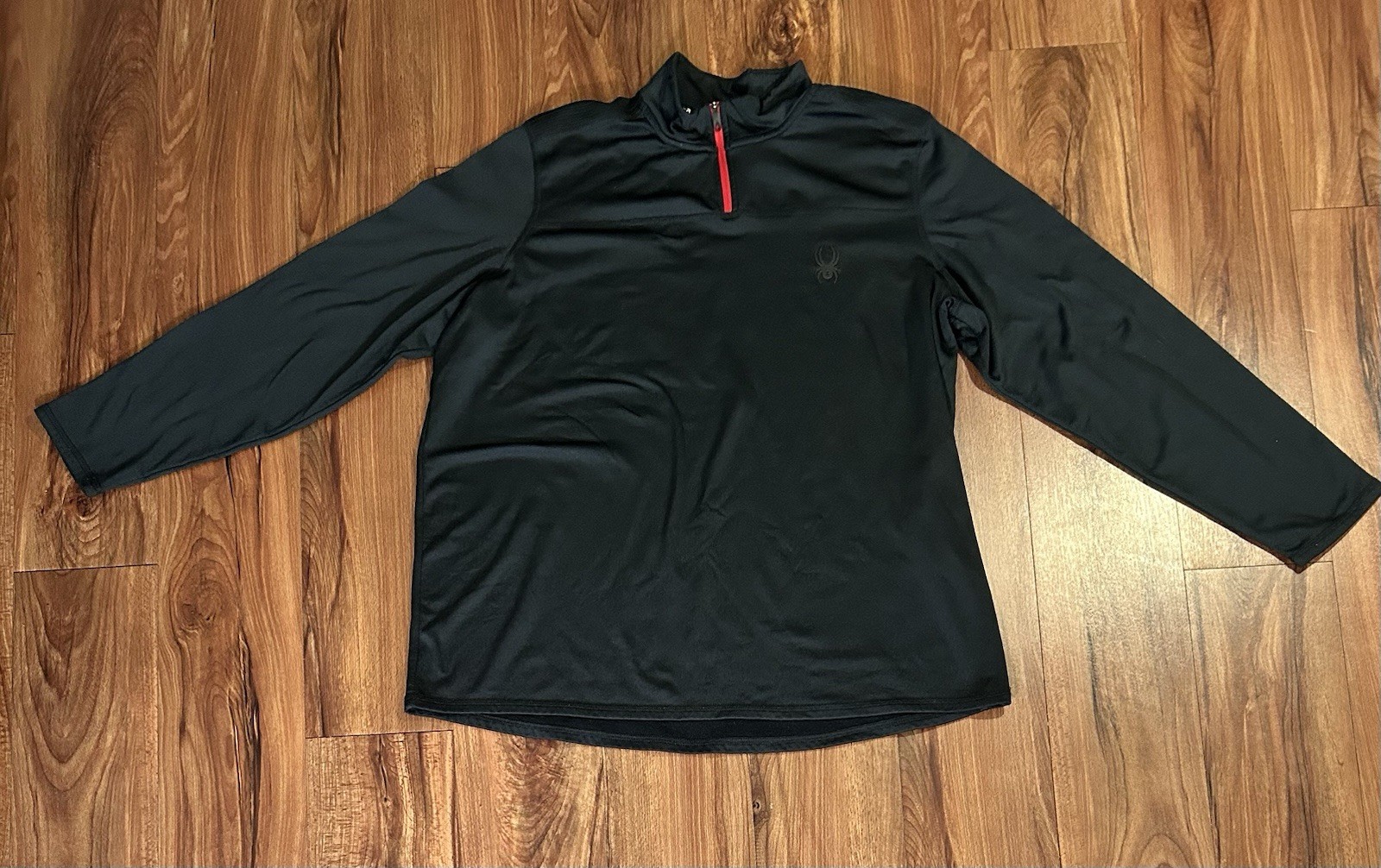 Spider Active Dri-Fit Athletic Long Sleeve Pullover Men L Black Pro Web gallery