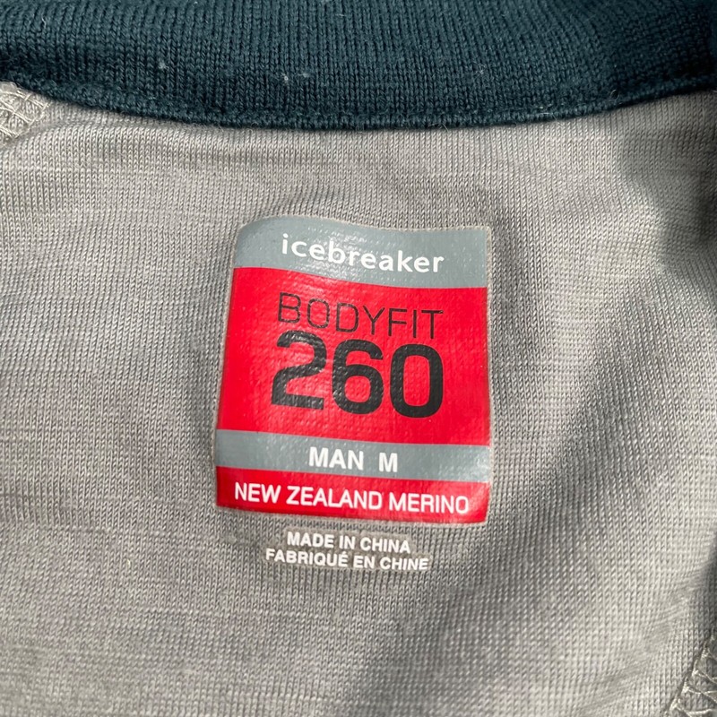 Icebreaker 1/4 zip 260 Bodyfit Performance Merino Wool Baselayer Pullover Mens M gallery