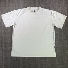ASRV AeroSilver Oversized Tee Shirt Men L Off White DSG-0822 Stretch Gym Workout