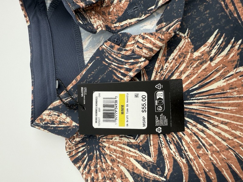 Under Armour Men's Dockside Short Slv Novelty Shirt Drift Tide-Downpour-Medium gallery