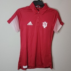 Adidas Primeblue Indiana Hoosiers 2021 Sideline On Field Polo Golf Shirt Sz XS