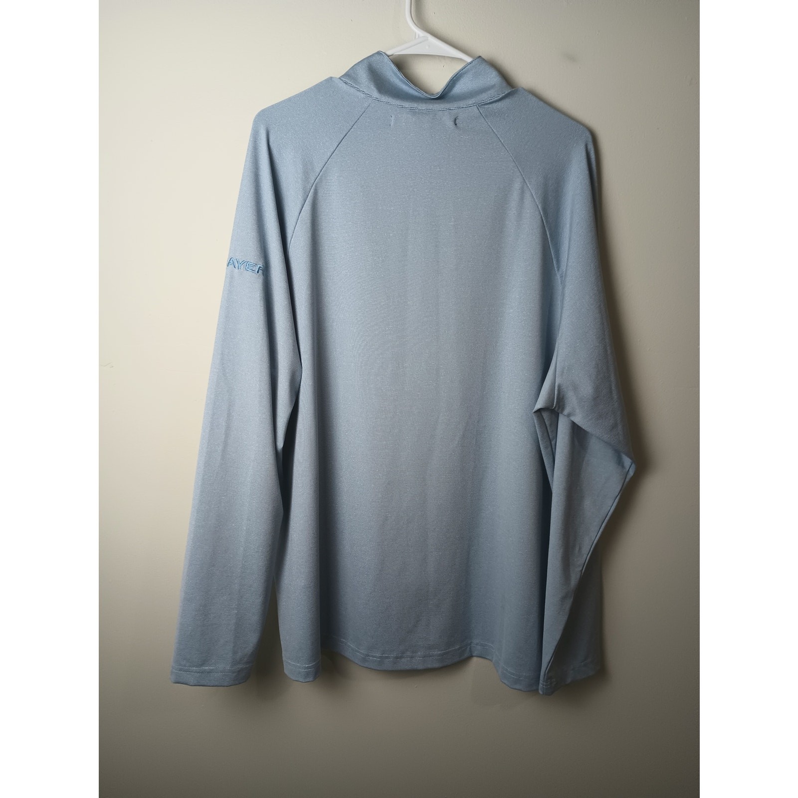Devon & Jones Polyester Blue Half Zip Pull Over Shirt Men's XL Golf Outdoors gallery