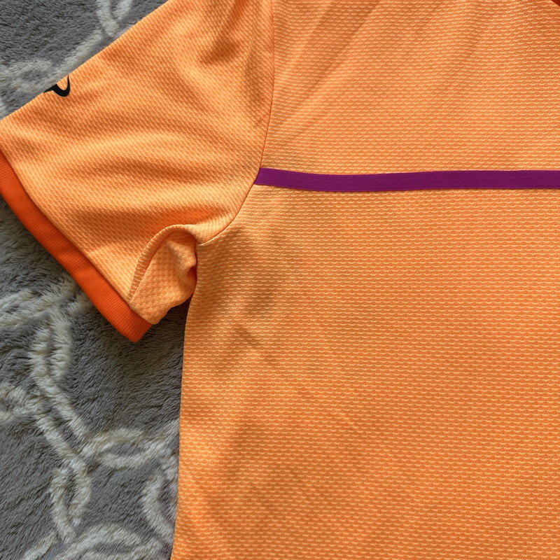Nike Aeroreact Rafa Nadal Tennis Short Sleeve Shirt Sz M Rare Orange gallery