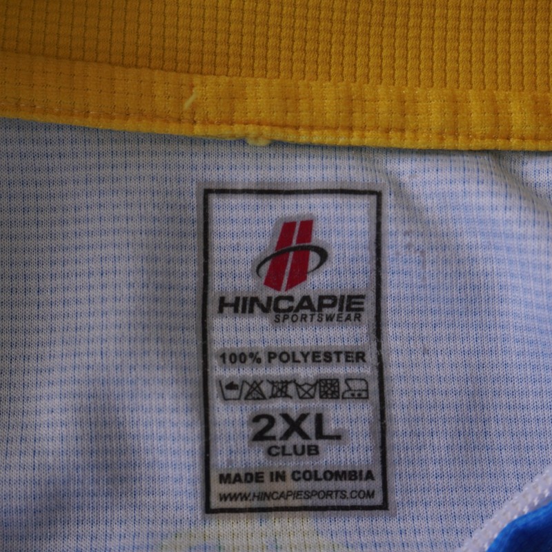 Hincapie Men 2XL Club Cycling Jersey Amgen Tour Of California 2010 Blue Polyeste gallery