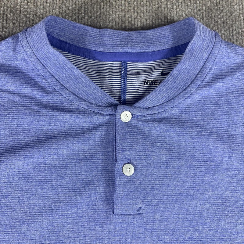 Nike AeroReact TW Polo Shirt Mens Medium Blue Short Sleeve Golf Top BV1315-554 gallery