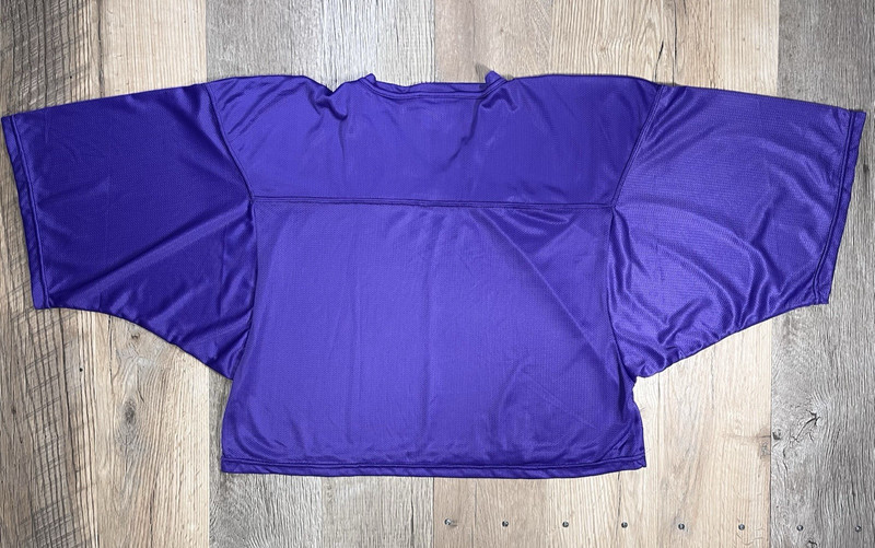 VTG TEAMWORK Athletic Apparel Mesh Crop Practice Retro Jersey Purple XL USA Made gallery