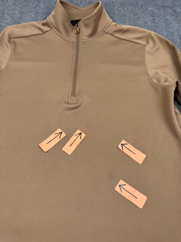 Under Armour Tactical 1/4 Zip Pullover Mens L Military Brown Long Sleeve gallery