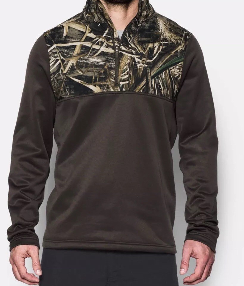 Under Armour Mens UA Caliber188 Zip Medium True Gray Heather NWT $70 1259217 XL gallery