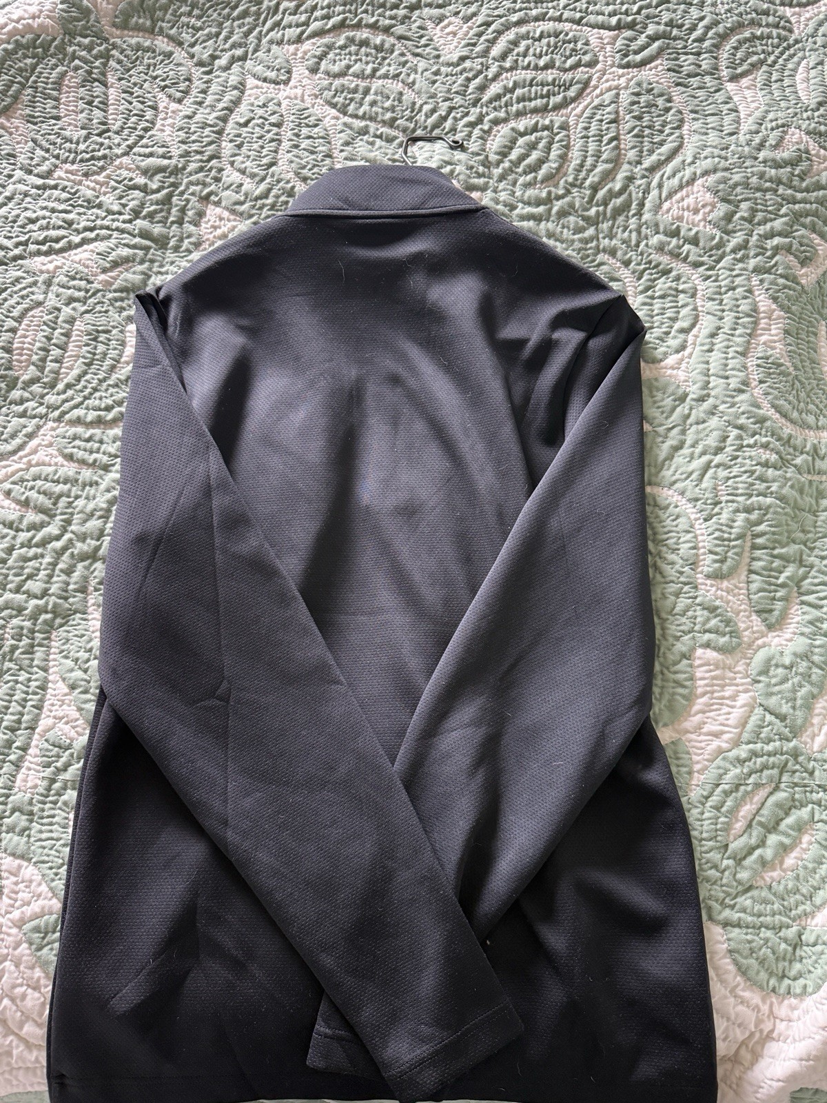 Nike Dri Fit Long Sleeve Black Golf Pullover 1/4 Zip S/M gallery