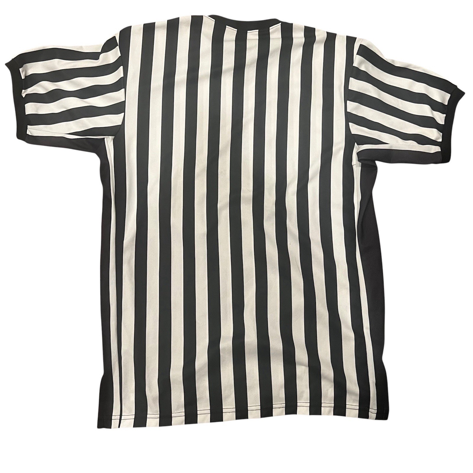 Cliff Keen Athletic Referee Striped V-Neck Mesh Jersey Moisture Wicking XXL gallery