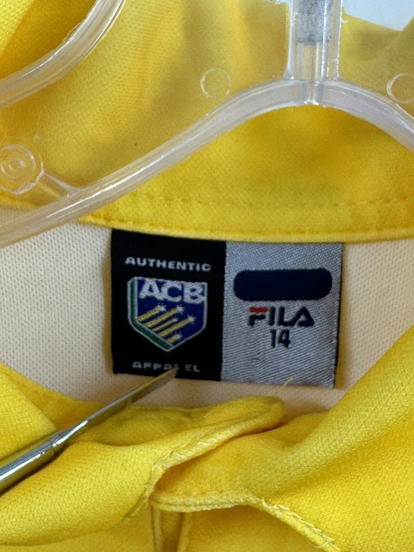 Vintage Fila Australia ACB Cricket Jersey Youth Size 14 Retro Team Shirt gallery