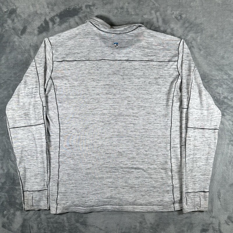 Kuhl Alloy Shirt Mens 2XL Gray 1/4 Quarter Zip Long Sleeve Performance Pullover gallery