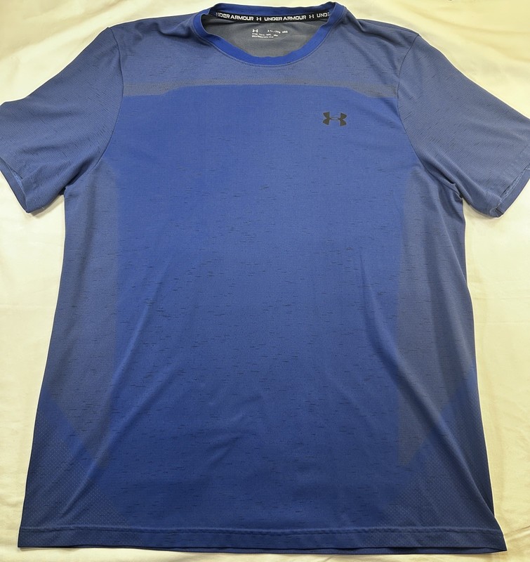 Under Armour Gray, Beige, & Blue Dri-Fit Adult Men's XXL Shirt HeatGear Lot of 3 gallery