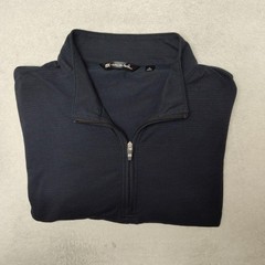Travis Mathew Pullover Men XL Blue Golf 1/4 Zip Collared Stretch Jersey Pullover
