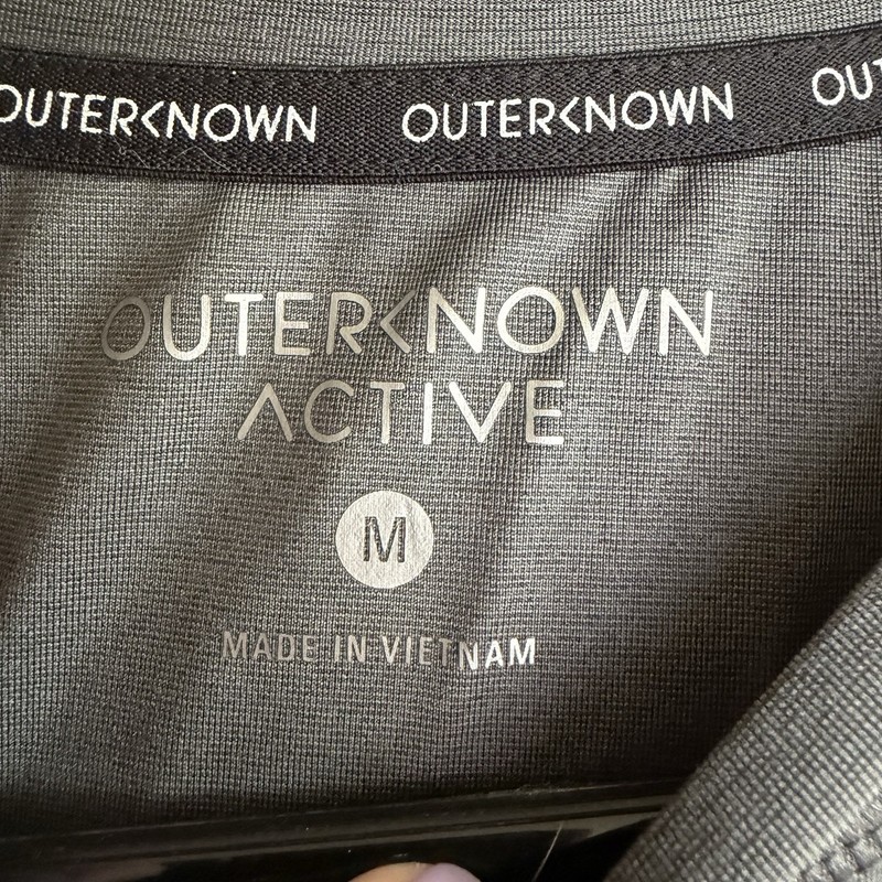 Outerknown Active Apex Grey Long Sleeve Shirt M Performance Pocket Athleisure gallery