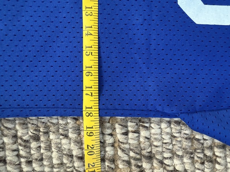 Vintage Royal Blue Football Jersey Sports Belle Tag Large Made In USA 70s-80s gallery