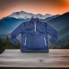 Magellan Fish Gear Blue 1/4 Zip Active Pullover Mens Large