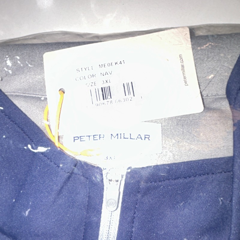 Peter Millar Galway Performance 1/4 Zip Vest Navy 3XL Big & Tall Golf gallery