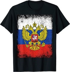 New Russia Flag Russia Russian Premium Great Gift Shirt Made in USA Size S to XL
