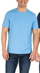Soybu Men’s One-Piece 4-Way Stretch Moisture Wicking Active Tee, Blue, Size S