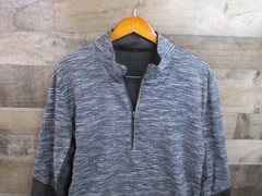 Lululemon Sweatshirt Mens Large Heather Gray Surge Warm Shield 1/2 Zip Pullover