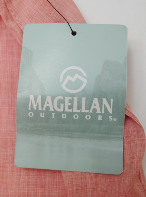 NWT Magellan Outdoor Shirt Fish Gear 4XL Relaxed Fit Long Sleeve Coral Aransas gallery