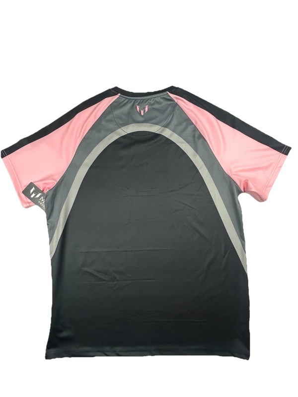 Messi Collection Soccer Jersey Men’s Large Black Pink #10 GOAT Logo Athletic NWT gallery