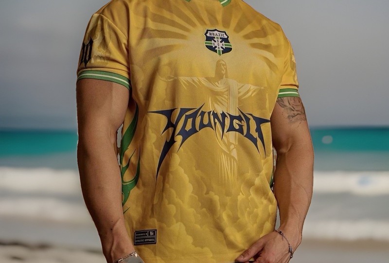 YOUNGLA BRAZIL WORLD CUP 2026 SOCCER FOOTBALL JERSEY NEYMAR #10 - XL AUTHENTIC gallery
