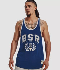Under Armour Project Rock BSR Men’s Tank 2XL Blood Sweat Respect Blue NWT