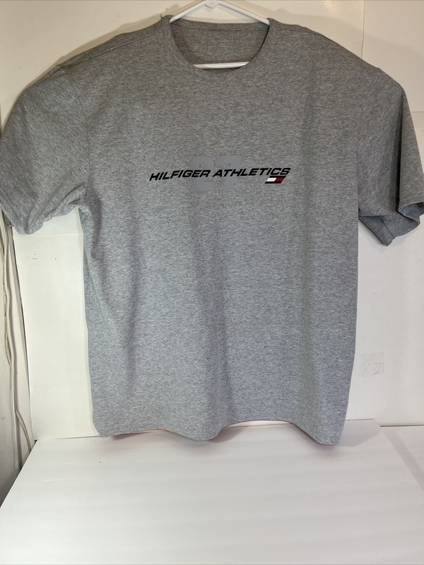 Vtg Tommy Hilfiger Athletics Mens 2XL Reversible Mesh Jersey T-Shirt Orange Grey gallery