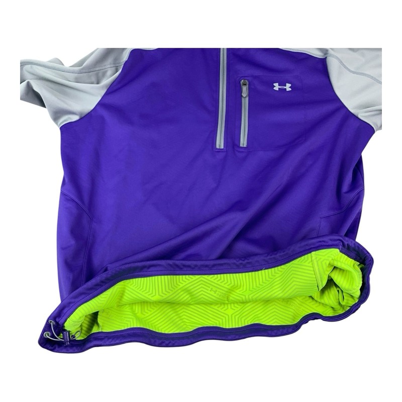 Under Armour Men's Storm Windstrike 1/4 Zip Pullover Top, Purple Size XL gallery