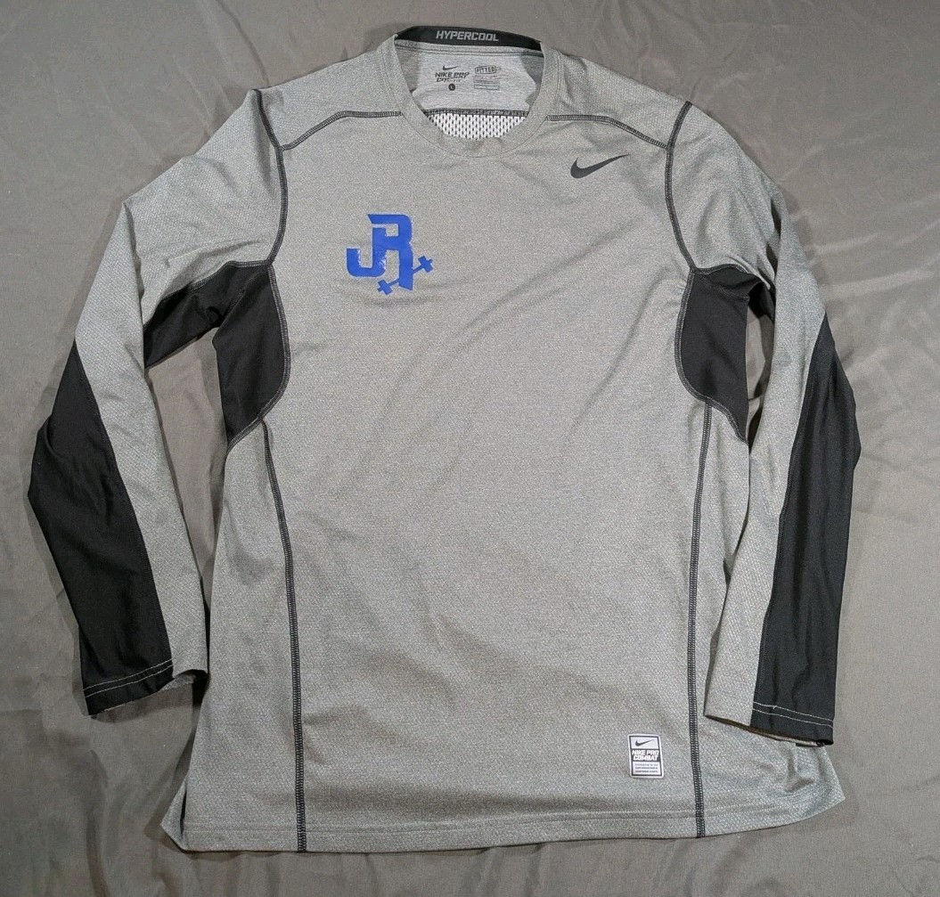 Nike Pro Combat Hypercool Mens Large Compression Shirt Dri Fit Gray 636151 gallery