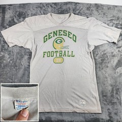 VINTAGE 80s Champion Geneseo Football Jersey Mens Large Cotton Blend Made in USA