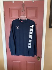 Mens United States Olympic Committee Team USA Long Sleeve Shirt Size XL