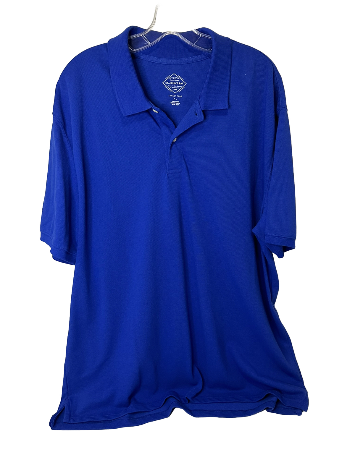 Mens Shirt St John's Bay Legacy Polo Performance Short Sleeve Collared Size XL gallery